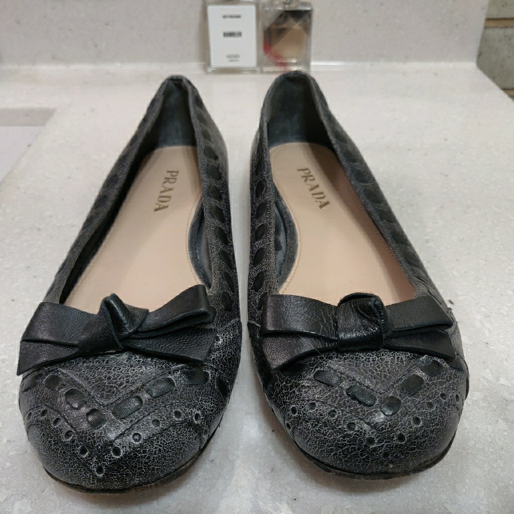 Prada Womens Ballet Flats